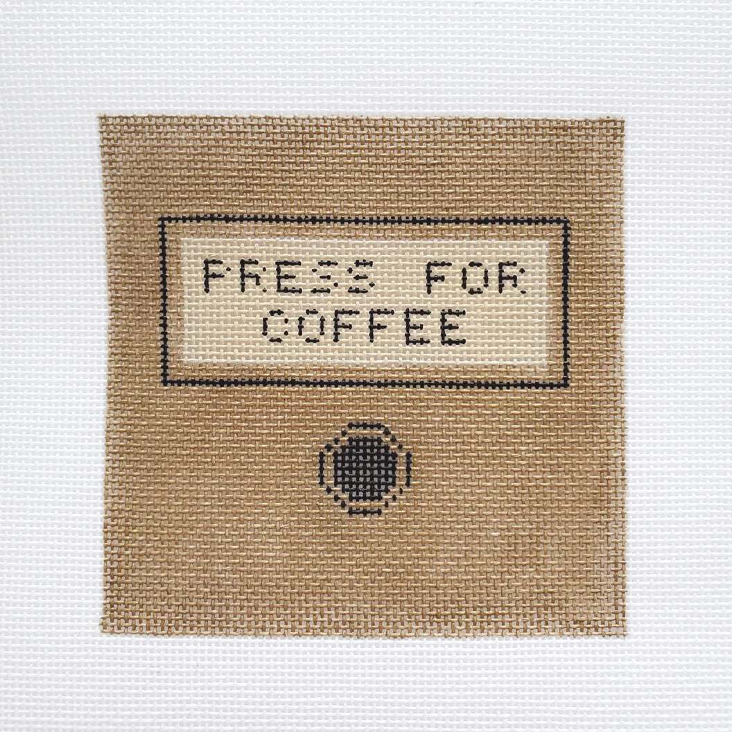 Silver Stitch Needlepoint Press for Coffee Needlepoint Canvas