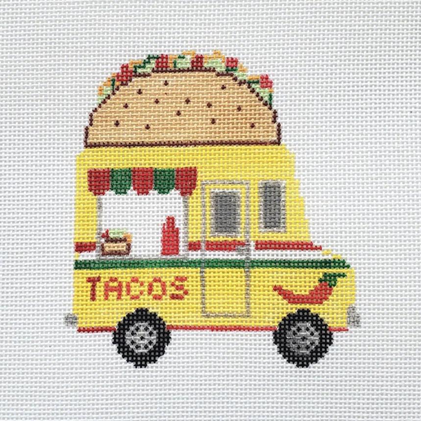 Silver Stitch Needlepoint Taco Truck Needlepoint Canvas