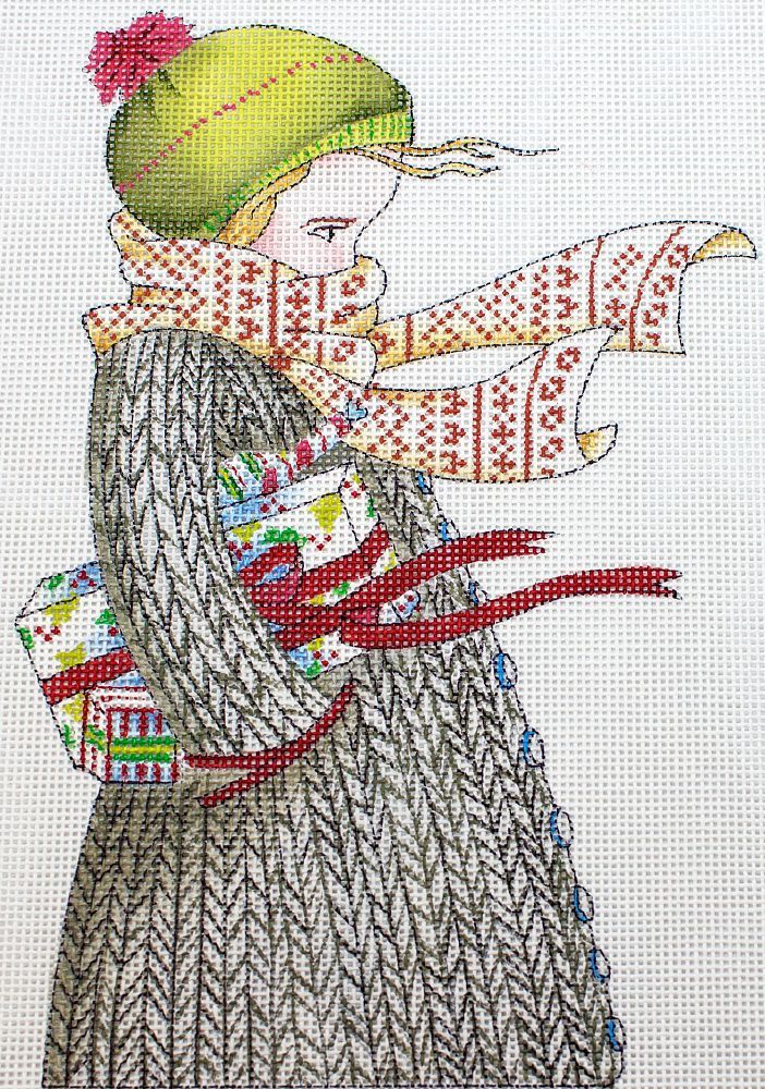 Painted Pony Designs Mary Engelbreit Chilly Christmas Needlepoint Canvas