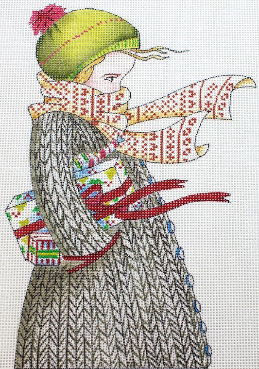 Painted Pony Designs Mary Engelbreit Chilly Christmas Needlepoint Canvas