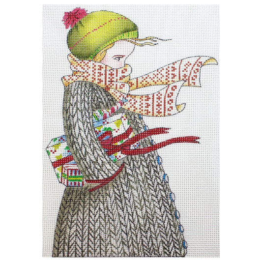 Painted Pony Designs Mary Engelbreit Chilly Christmas Needlepoint Canvas