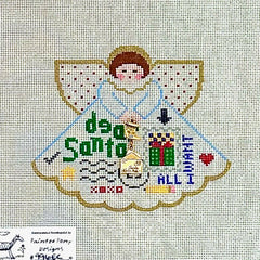 Painted Pony Designs Dear Santa Angel Needlepoint Canvas