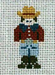 Painted Pony Designs Mini Cowboy Needlepoint Canvas