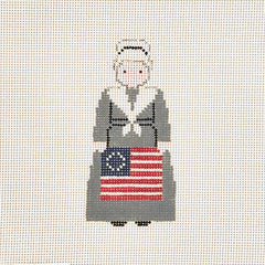 Painted Pony Designs Petei Patriotic: Betsy Ross Needlepoint Canvas