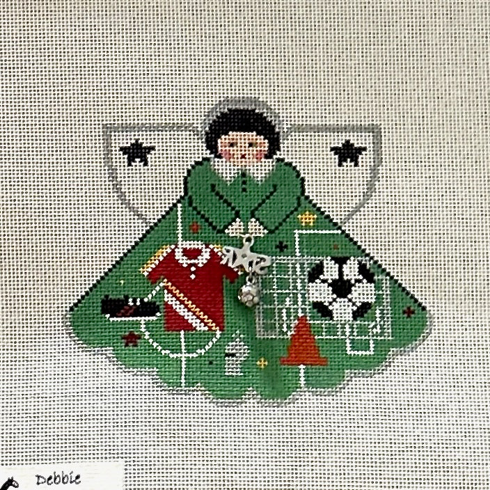 Painted Pony Designs Soccer Star Angel Needlepoint Canvas