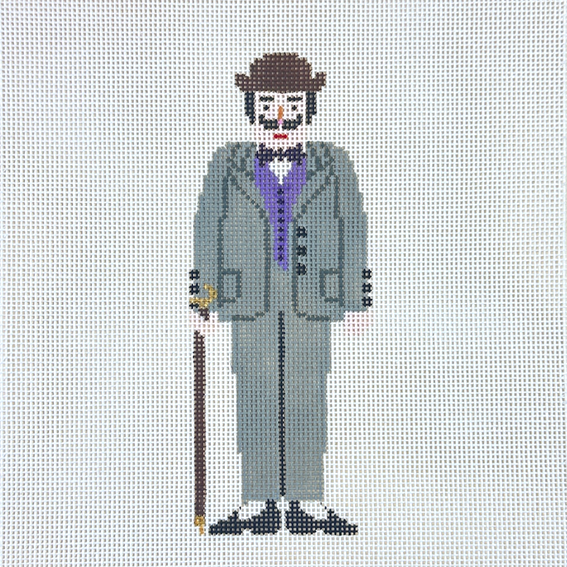 Painted Pony Petei Character: Hercules Poirot Needlepoint Canvas
