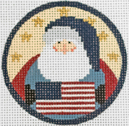 Artists Collection Patriotic Santa Needlepoint Canvas