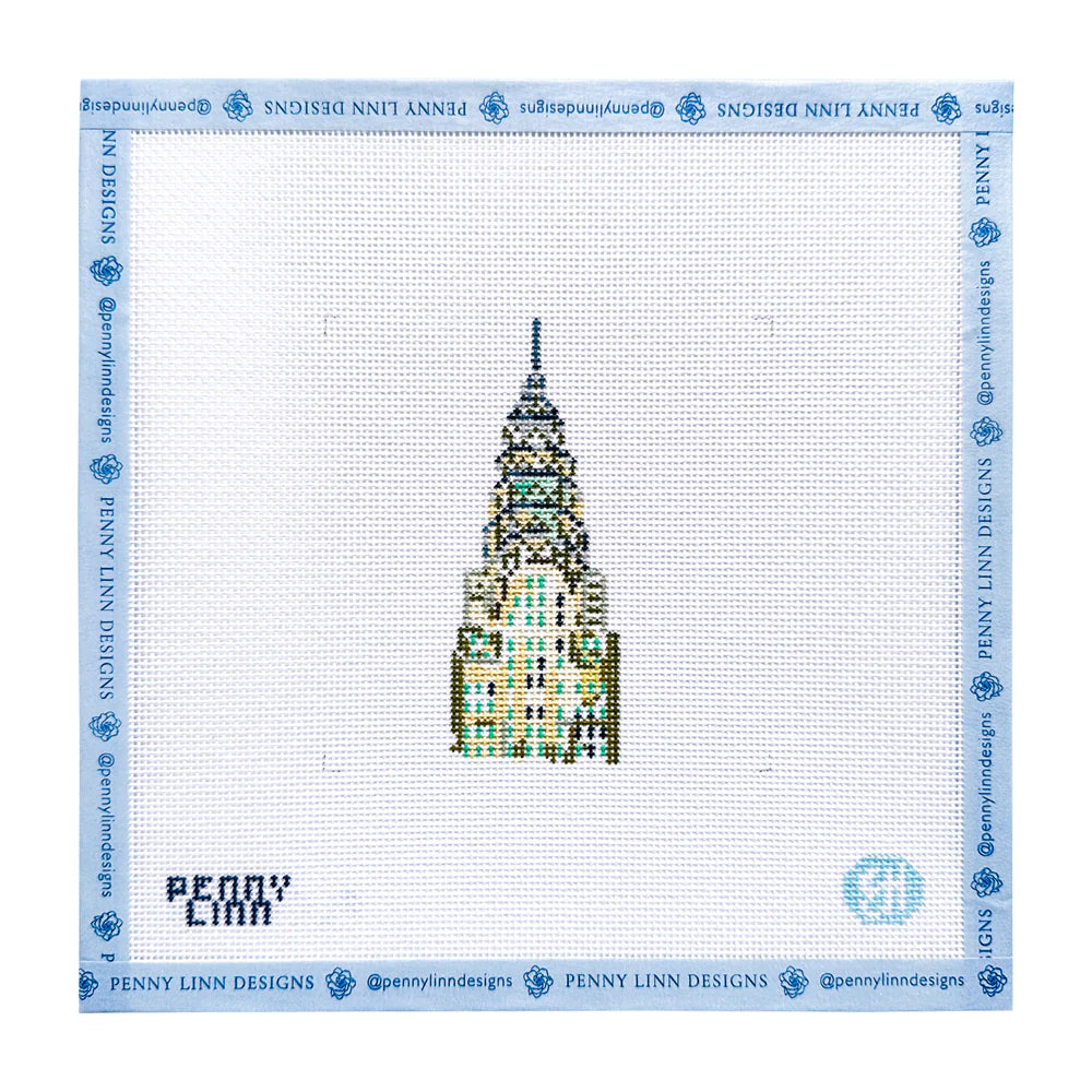 Penny Linn Evelyn Henson Chrysler Building Needlepoint Canvas