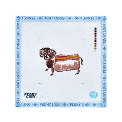Penny Linn Evelyn Henson Weenie in Costume Needlepoint Canvas