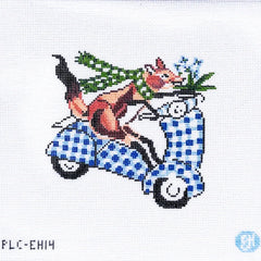 Penny Linn Evelyn Henson Crazy as a Fox Needlepoint Canvas