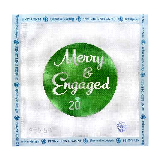 Penny Linn Merry & Engaged Needlepoint Canvas