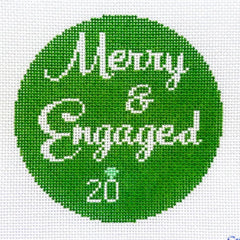 Penny Linn Merry & Engaged Needlepoint Canvas