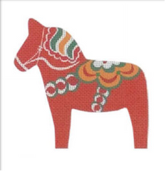 Pepperberry Designs Dala Horse Needlepoint Canvas