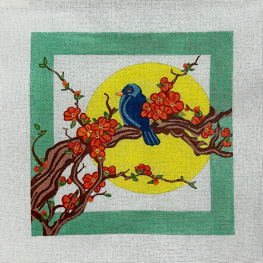Peter Ashe Bluebird Needlepoint Canvas