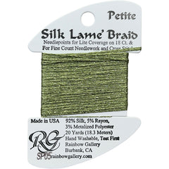 Rainbow Gallery Silk Lame Braid Petite - 005 Avocado
