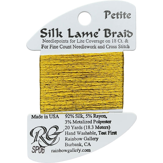 Rainbow Gallery Silk Lame Braid Petite - 006 Gold