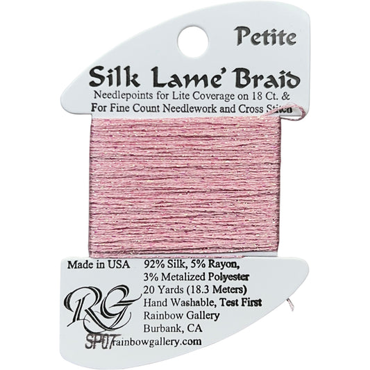 Rainbow Gallery Silk Lame Braid Petite - 007 Pink