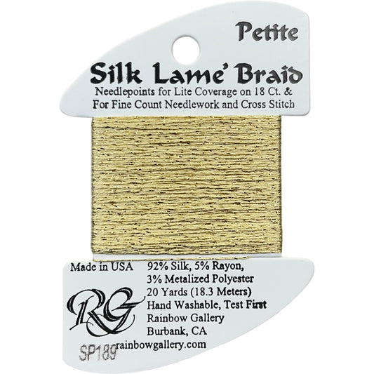 Rainbow Gallery Silk Lame Braid Petite - 189 Banana Crepe
