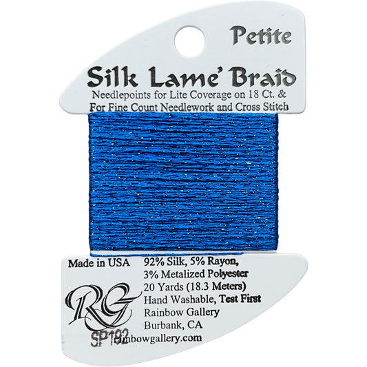 Rainbow Gallery Silk Lame Braid Petite - 192 Bluebird