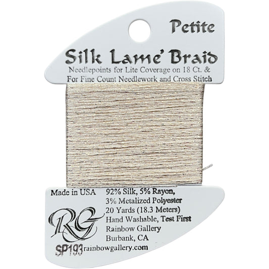 Rainbow Gallery Silk Lame Braid Petite - 193 Creme Brulee