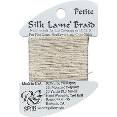 Rainbow Gallery Silk Lame Braid Petite - 193 Creme Brulee