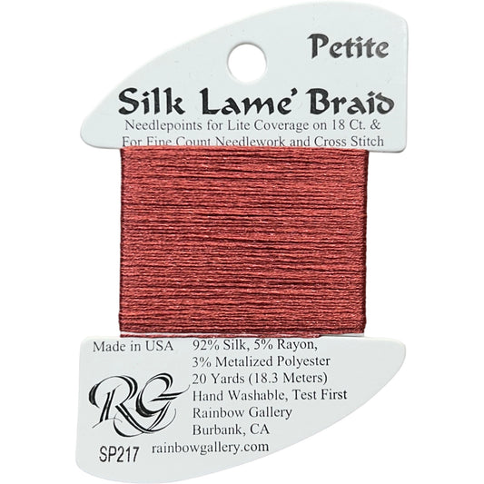 Rainbow Gallery Silk Lame Braid Petite - 217 Burnt Coral