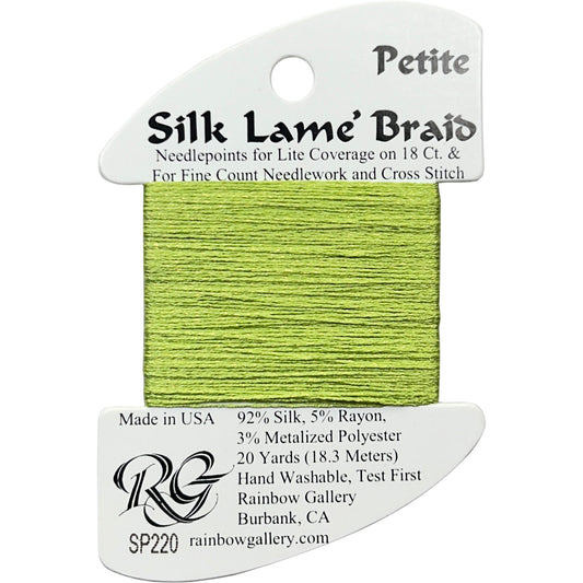 Rainbow Gallery Silk Lame Braid Petite - 220 Lemongrass