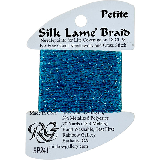 Rainbow Gallery Silk Lame Braid Petite - 241 Scuba Blue