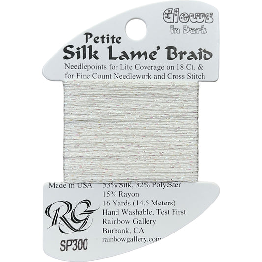 Rainbow Gallery Silk Lame Braid Petite - 300 White Glow