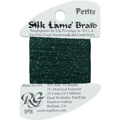Rainbow Gallery Silk Lame Braid Petite - 056 Forest Green