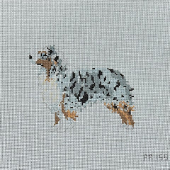 Pip & Roo Australian Shepherd Needlepoint Canvas