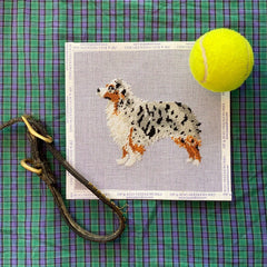 Pip & Roo Australian Shepherd Needlepoint Canvas