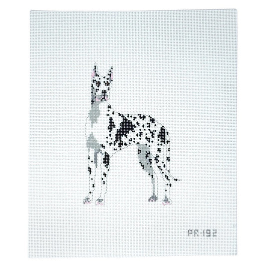 Pip & Roo Harlequin Great Dane Needlepoint Canvas