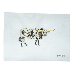 Pip & Roo Long Horn Steer Needlepoint Canvas