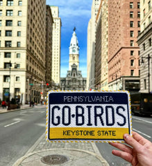 Pip & Roo Go Birds License Plate Needlepoint Canvas