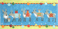 Pippin Studio Reindeer Bolster Needlepoint Canvas