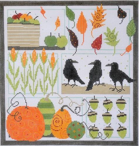 Pippin Studio Autumn Six Needlepoint Canvas