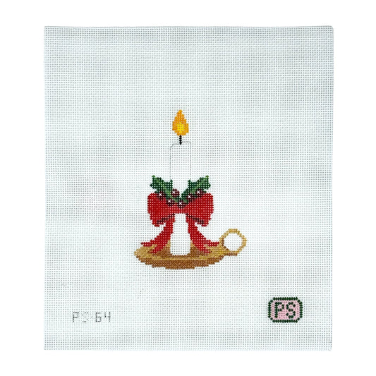 Prepsetter Holiday Chamberstick Needlepoint Canvas