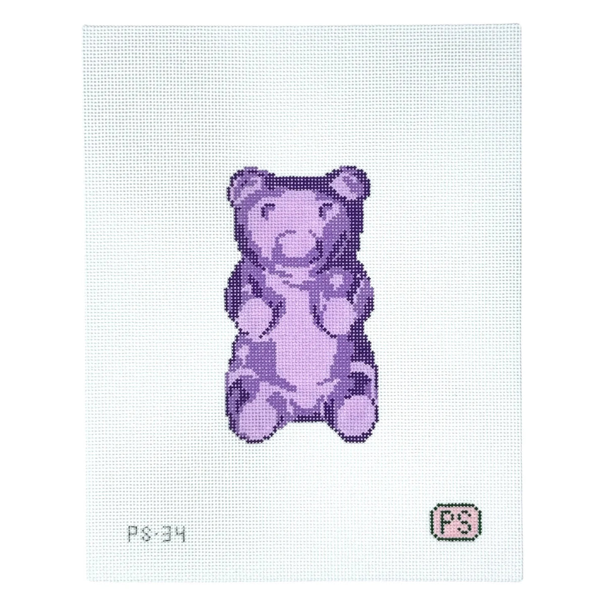 Prepsetter Gummy Bear Needlepoint Canvas - Purple