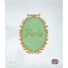 Prepsetter Paris Crest Needlepoint Canvas