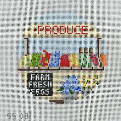 Stitch Style Farmer's Market Needlepoint Canvas