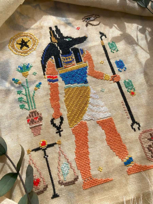 Quaternion Creations Anubis Cross Stitch Pattern