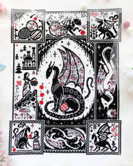 Quaternion Creations Of Dragons and Apples Cross Stitch Pattern