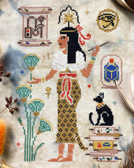 Quaternion Creations The Book Goddess Seshat Cross Stitch Pattern