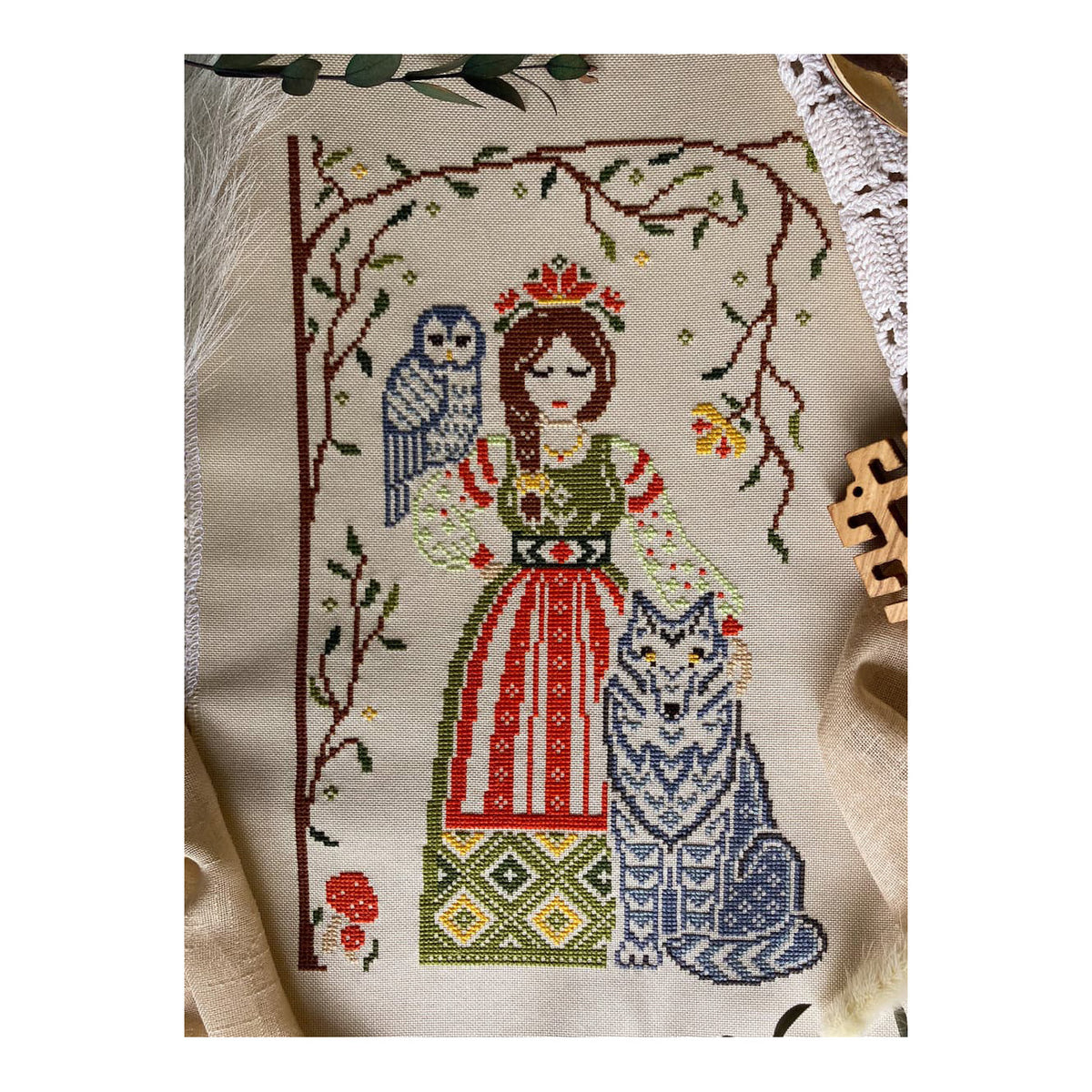 Quaternion Creations The Forest Goddess Cross Stitch Pattern
