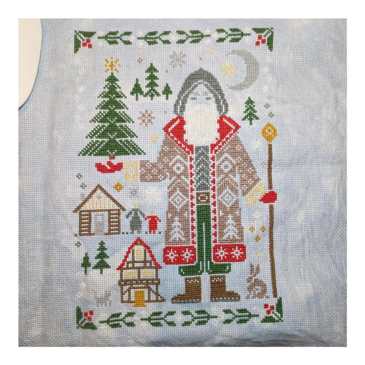 Quaternion Creations Father Christmas Cross Stitch Pattern