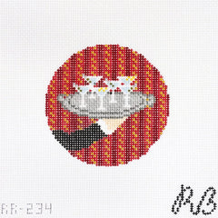 Rachel Barri Butler Mini Tray Martini Needlepoint Canvas