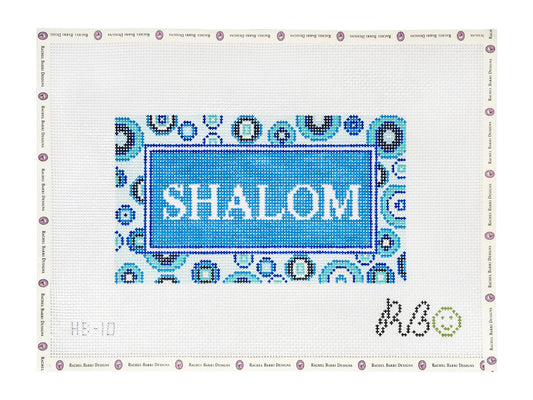 Rachel Barri Shalom Evil Eye Needlepoint Canvas