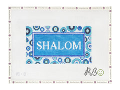 Rachel Barri Shalom Evil Eye Needlepoint Canvas