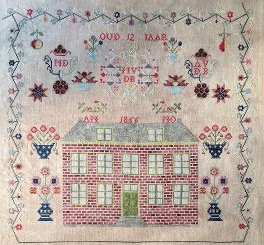 Running With Needles & Scissors My Father's House - Magdalena Van der Bijl 1856 Cross Stitch Pattern